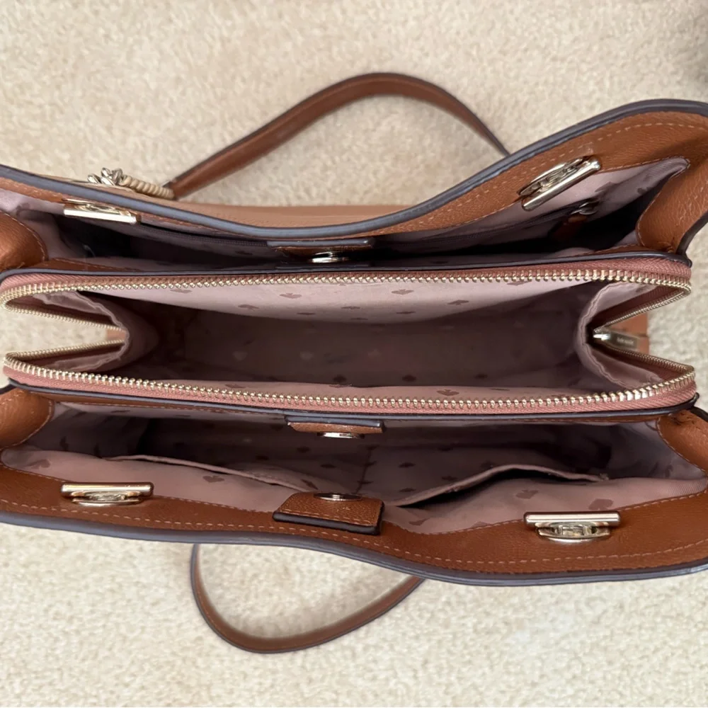 Kate Spade Tan Leather Shoulder Bag - Picture 4 of 8